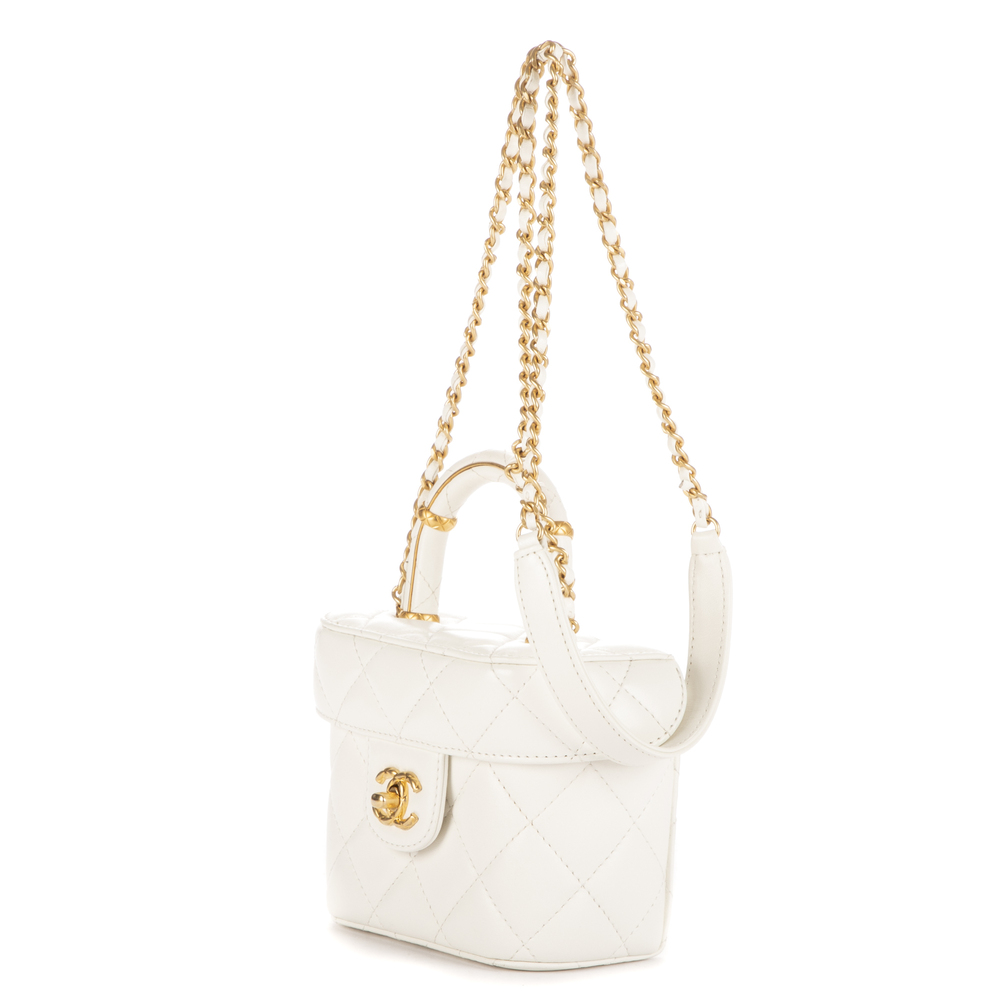 Chanel Vanity Top Handle Cosmetic Case Mini - Picture 2 of 11